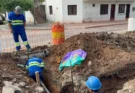 Aguas del Norte: Se habilitó nueva cañería y conexiones domiciliarias en la zona centro