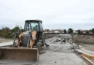 Avanzan en el trabajo de demolición del viejo puente de Santa Lucia