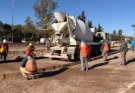 Nueva rotonda y canal en Banchik y Del Carnaval: los trabajos avanzan sin cortes de tránsito